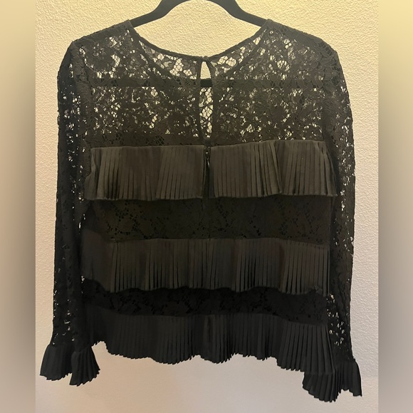 J.Crew Lace & Ruffle Top - Picture 2 of 3